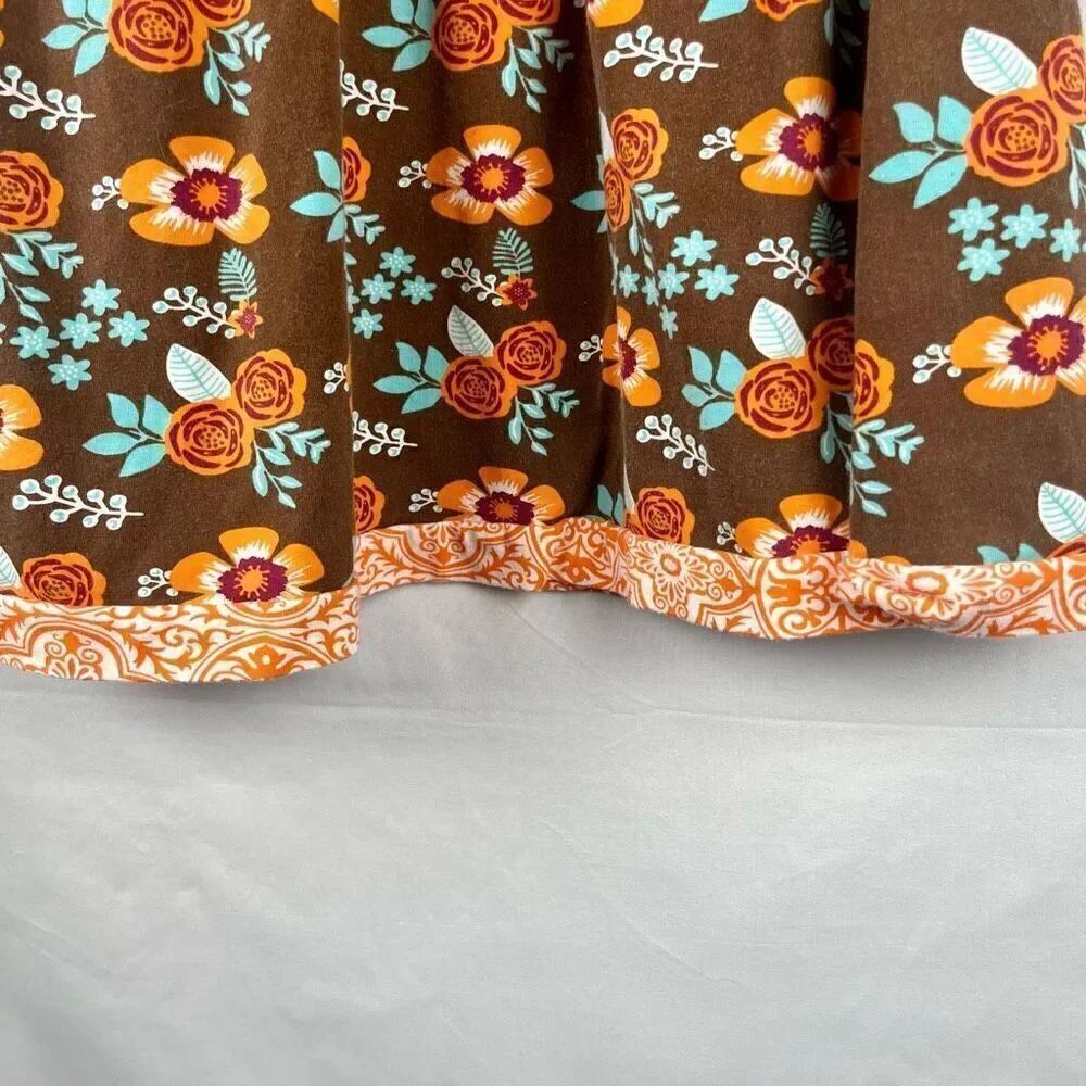Ann Loren Girls Floral Fall Long Sleeve Dress 11/12 - Picture 2 of 9